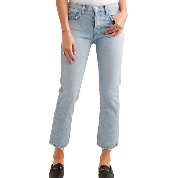 Current/Elliott Denim - Current/Elliott High Rise Original Straight Jeans
